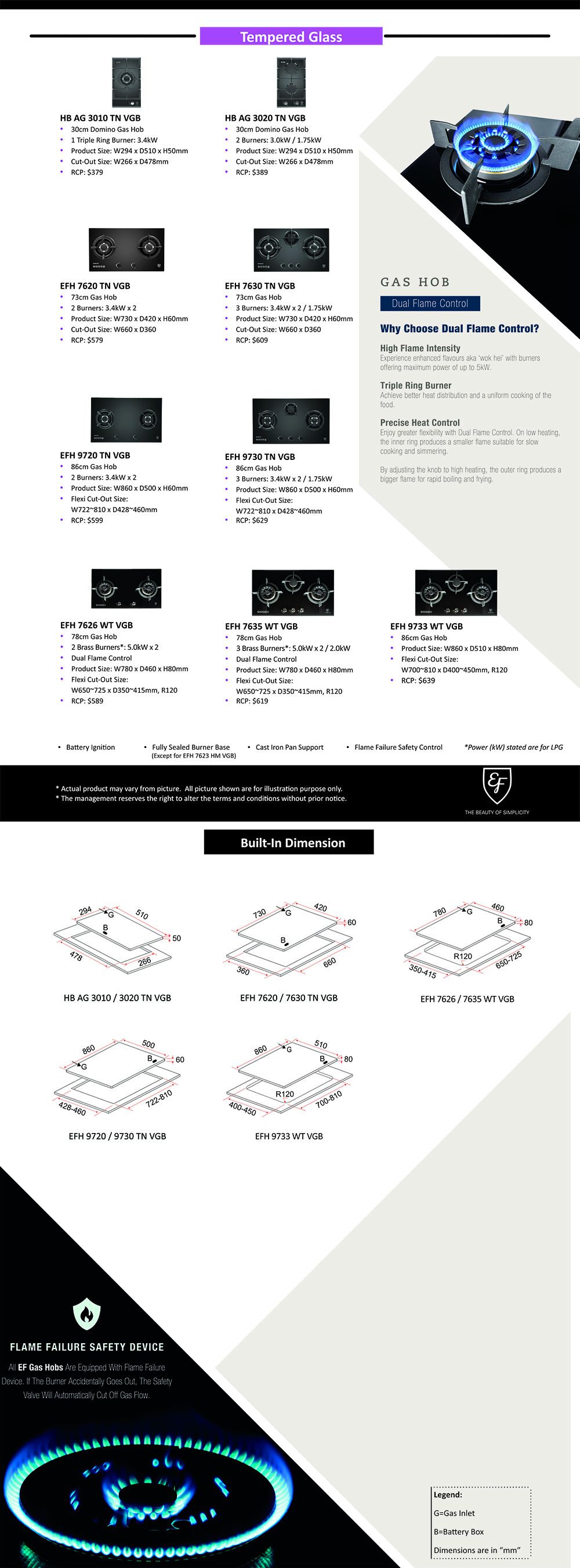 NEW EF- Hobs flyer - Glass Hob PRICE